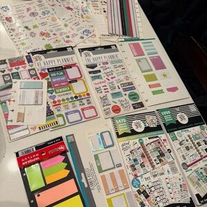 The Happy Planner Sticker & Sticky Note Set - new and partially used
